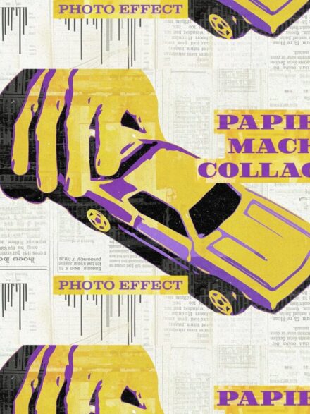 Sculpting Visual Masterpieces: The Papier Mache Collage Photo Effect Revolution - Image 1