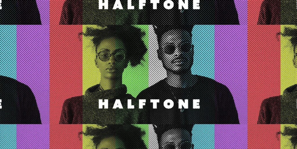 Harmonizing Past and Future: A Voyage with the Bright Classic Halftone Photo Effect - Image 1