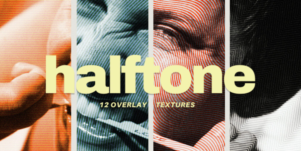 Reviving Vintage Charm: The Modern Mastery of 12 Halftone Overlay Textures - Image 2