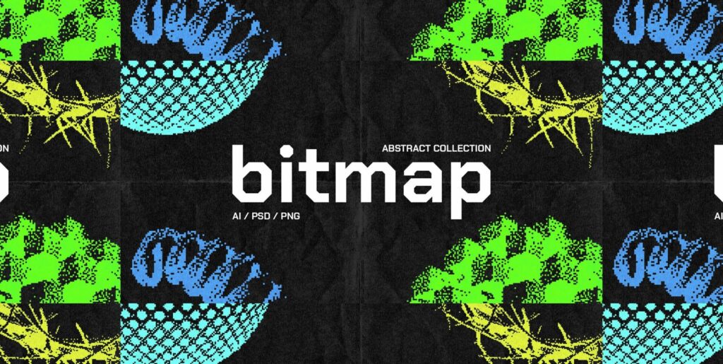 Reviving Retro – Abstract Bitmap Shapes for Graphic Innovation - Image 1