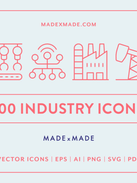 Translating Industrial Might into Graphic Artistry: A Journey with the Industry Icons Set - Image 1
