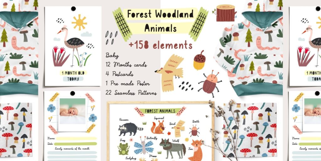 Forest Woodland Animals Graphics - Image 2