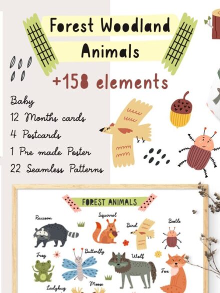 Forest Woodland Animals Graphics - Image 2