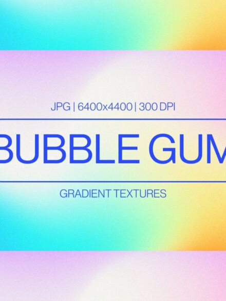Bubble Gum Gradient Textures Graphics - Image 1