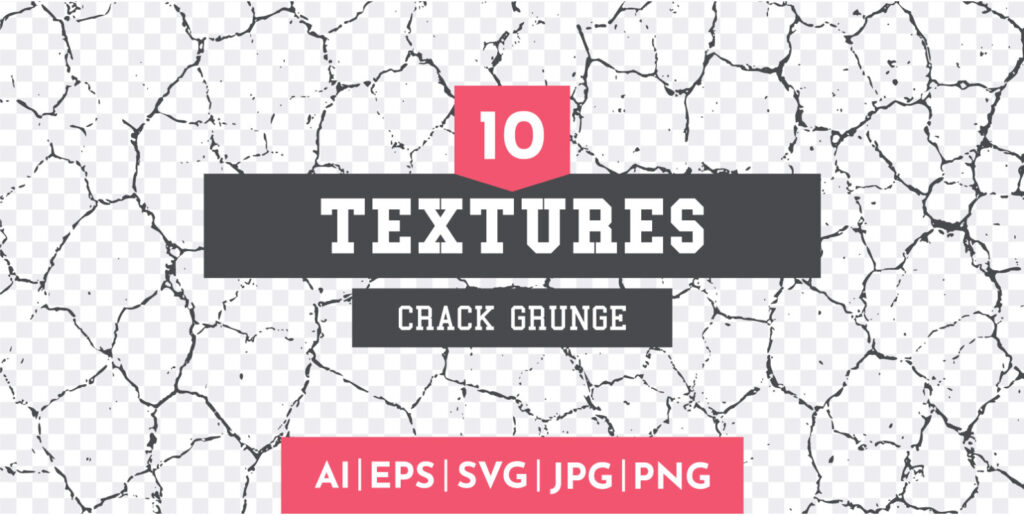 10 Grunge Crack Textures Graphics - Image 1