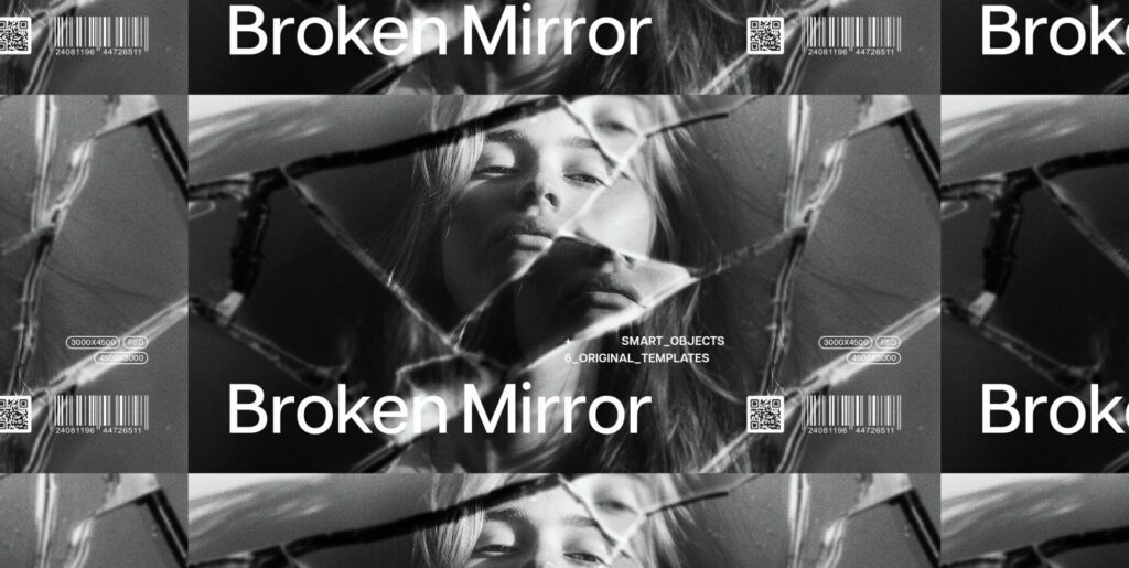 Broken Mirror Photo Effects Graphics - Image 2