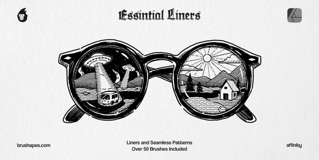 Affinity Essential Liner Brushes Extra - Image 1