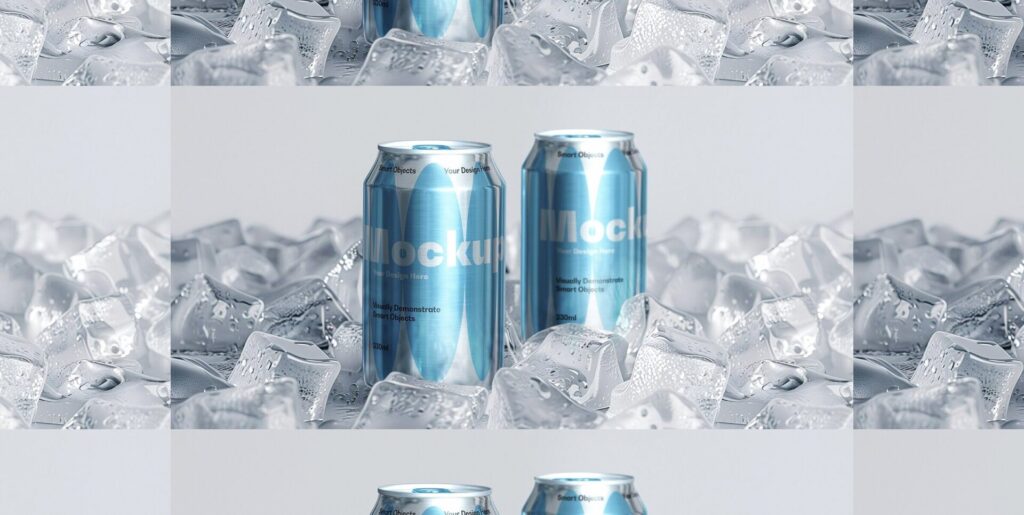 Frozen Can Mockup Set Graphics - Image 1