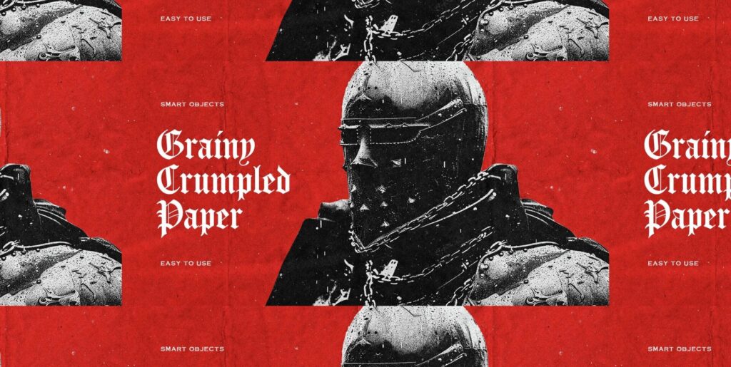 Grainy Crumpled Paper Photo Effect Extra - Image 2