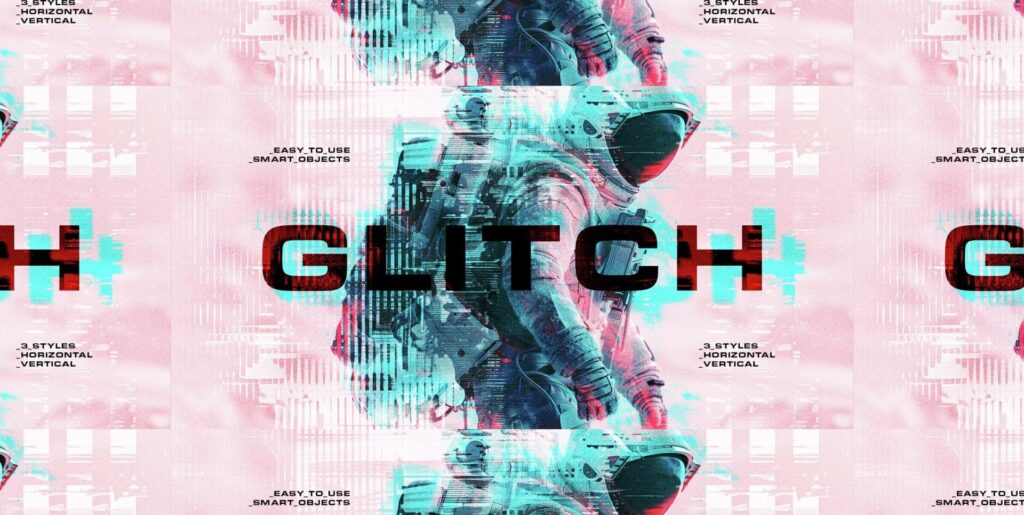 Glitch Distortion Photo Effects Extra - Image 1