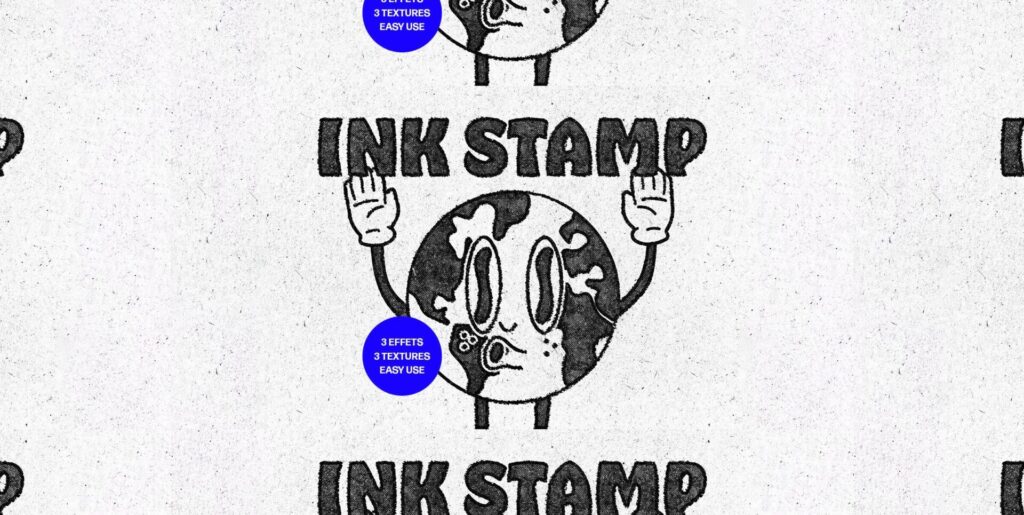 Grunge Ink Stamp Text and Logo Effect Extra - Image 1