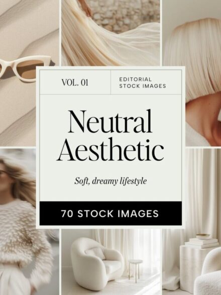 Neutral Beige Editorial  Stock Images Graphics - Image 8