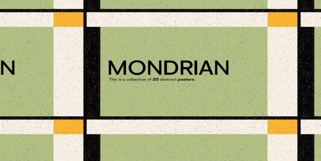 Mondrian Abstract Posters Graphics - Image 1