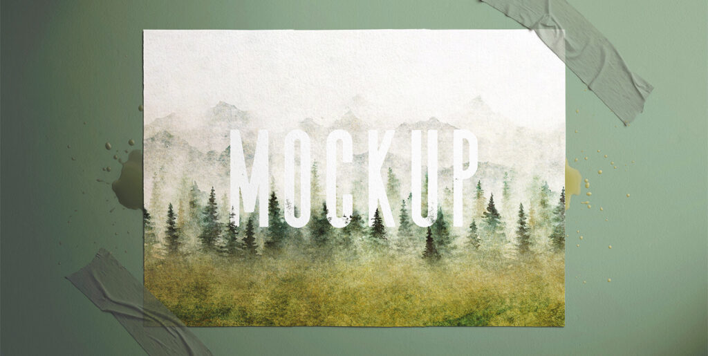A4 Watercolor Paper Mockup Graphics - Image 2
