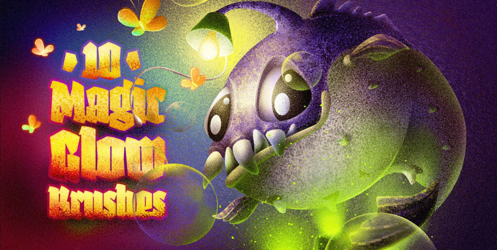 Magic Glow Photoshop Brushes Extra - Image 1