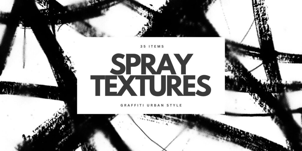 35 Spray Graffiti Grunge Textures Graphics - Image 1