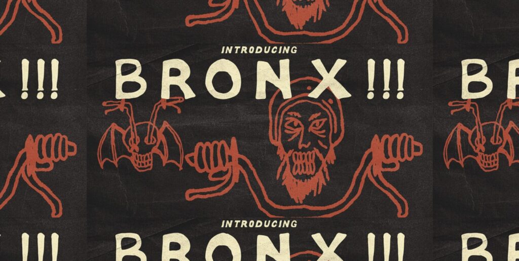 Vintage Motorcycle Bronx Graphics - Image 1