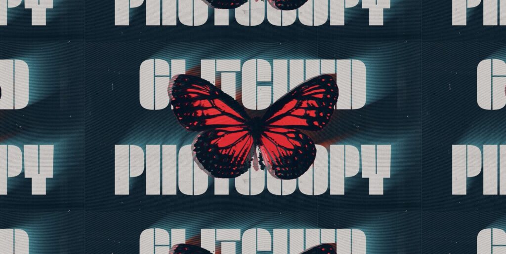 Glitched Photocopy Photo Effect Extra - Image 1