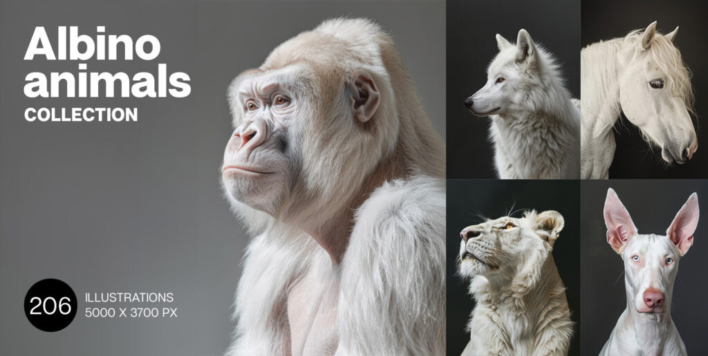 Albino animals Graphics - Image 1