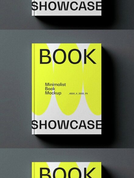 Hardcover Book Mockup Graphics - Image 1