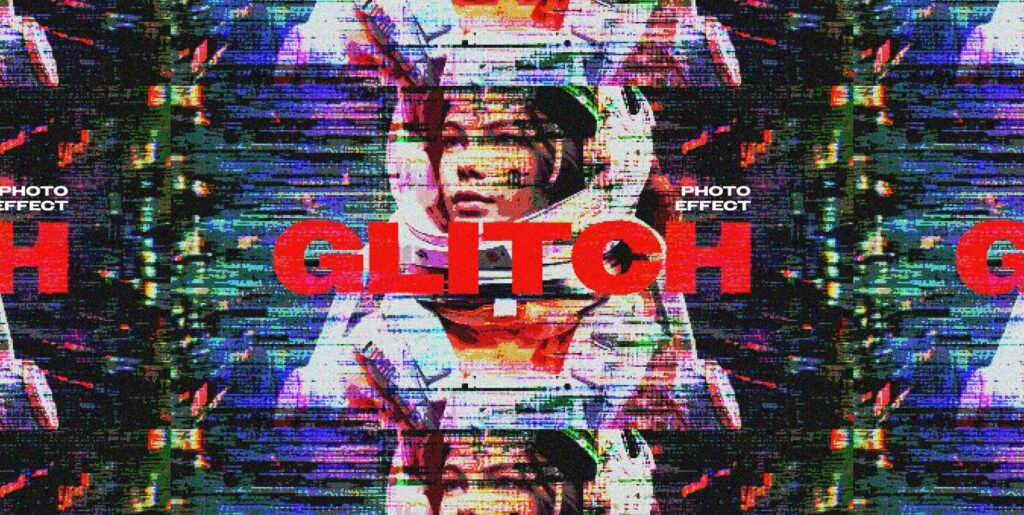 Glitch Pixels Screen Photo Effect Extra - Image 2