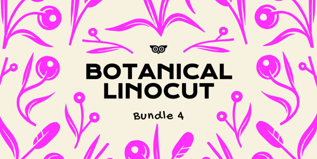 Botanical Linocut Bundle 4 Graphics - Image 2