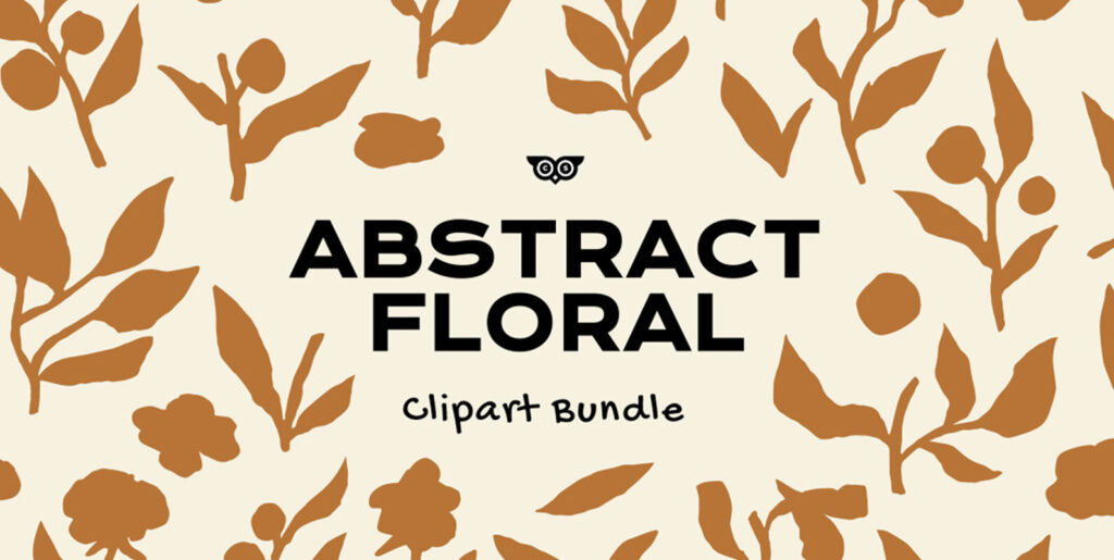 Abstract Floral Clipart Bundle Graphics - Image 1