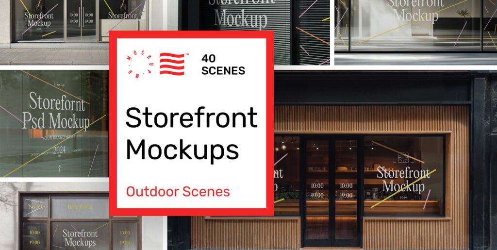 Storefront Mockups – Outdoor Scenes Graphics - Image 1