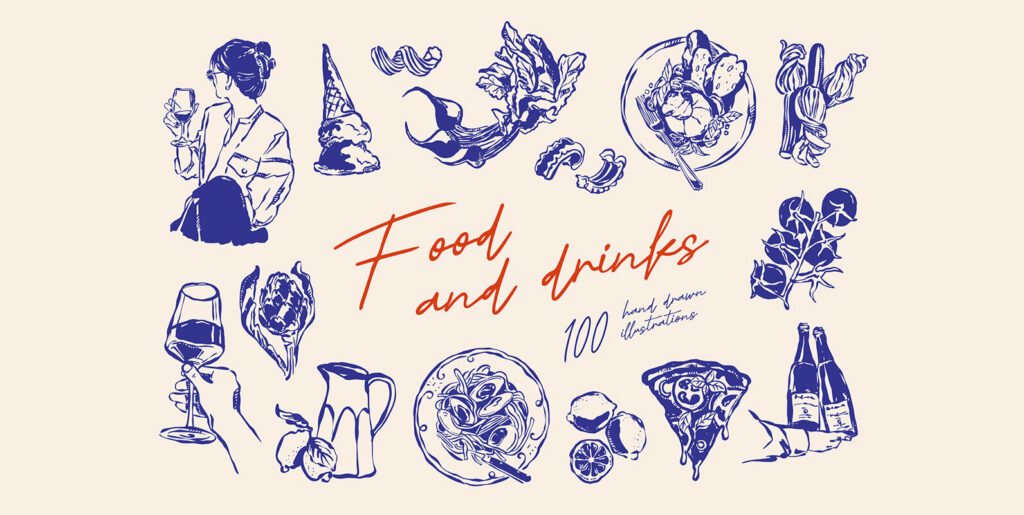 Food illustrations Part 3 Graphics - Image 1
