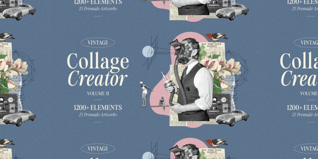 Vintage Collage Creator Vol. 2 Graphics - Image 1