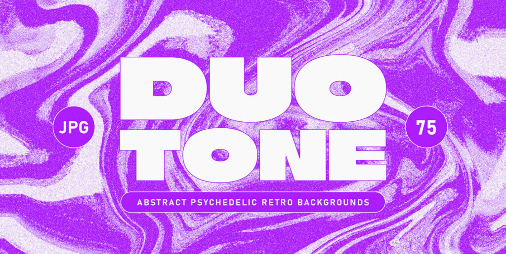 Duotone Psychedelic Textures Graphics - Image 1