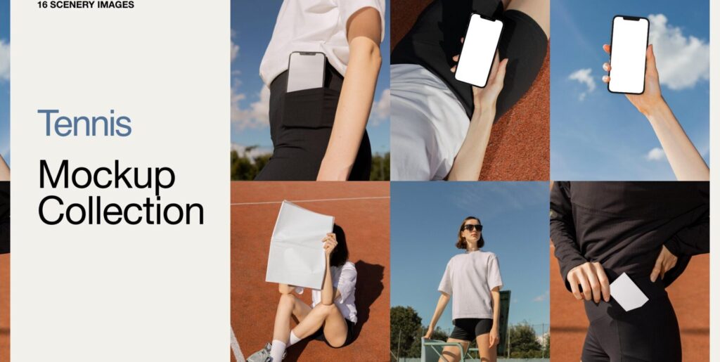 Tennis Collection Mockups Graphics - Image 1
