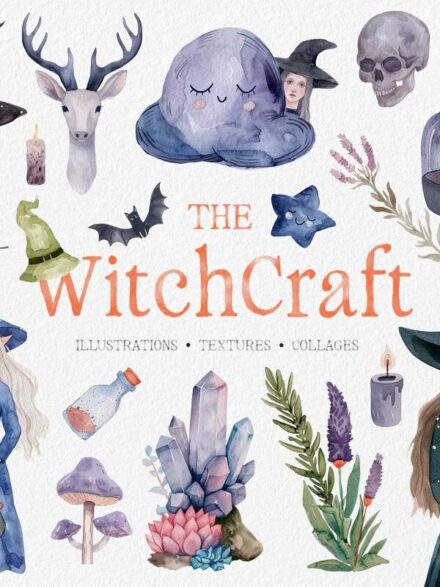 Witchcraft Watercolor Graphics Collection Graphics - Image 1