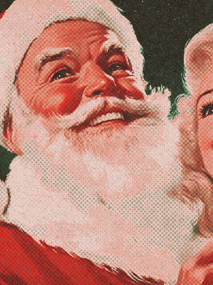 Vintage Christmas Postcard Photo Effect Extra - Image 1
