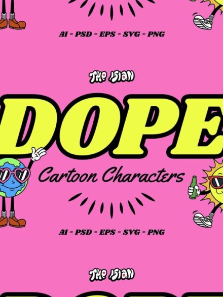 Dope Cartoon Characters Graphics - Image 2