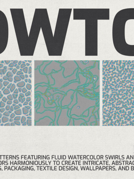 Flowtone Organic Seamless Patterns Collection Graphics - Image 9