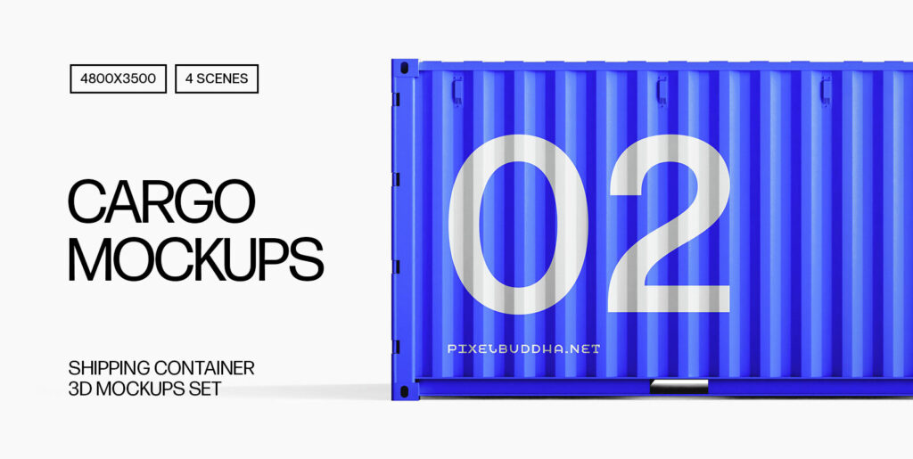 Shipping Container Mockups Graphics - Image 2