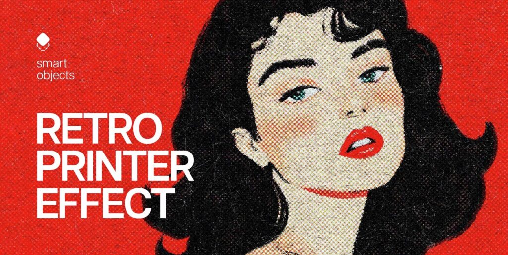 Retro Printer Design Effect Extra - Image 1