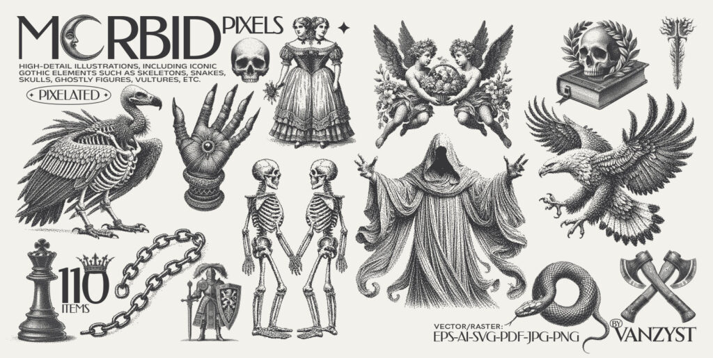Morbid Pixels Graphic Pack Graphics - Image 1