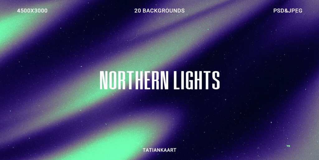 Northern Lights Gradient Textures Graphics - Image 2