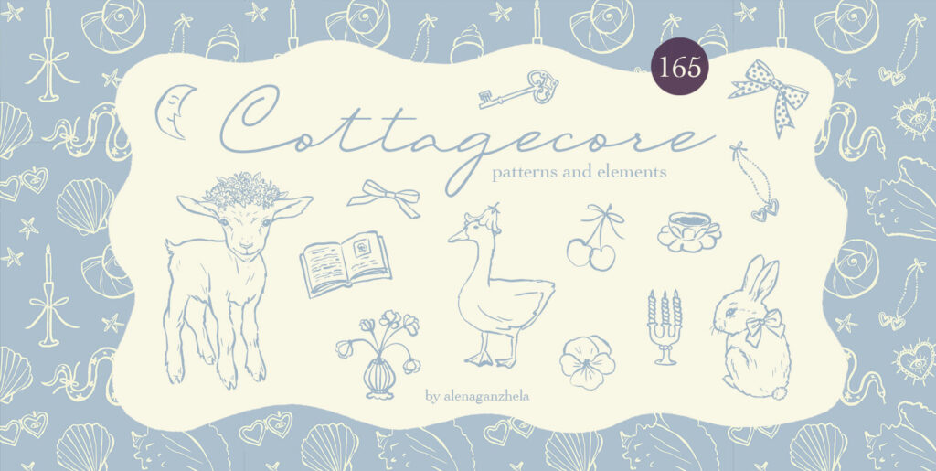 Cottagecore Patterns and Elements Graphics - Image 1