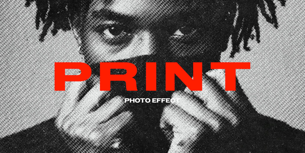 Halftone Print Style Photo Effect Extra - Image 1