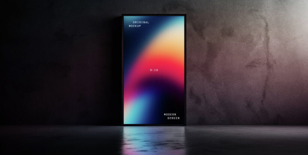 Vertical Screen Mockup Graphics - Image 1
