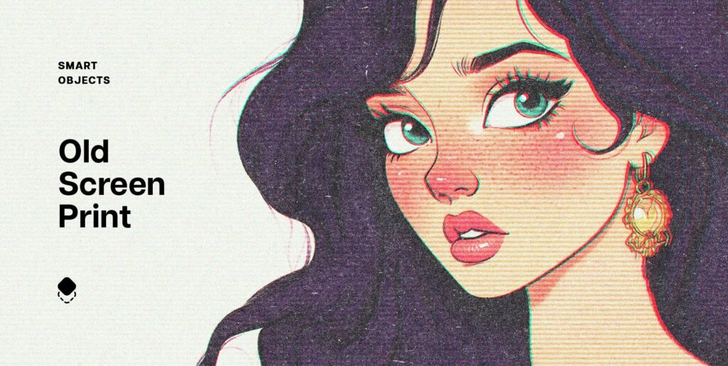 Old Screen Print Design Effect Extra - Image 1