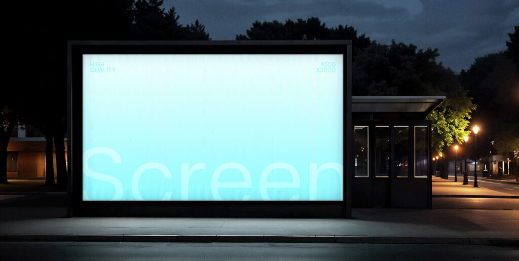 Large Outdoor Screen Mockup Graphics - Image 1
