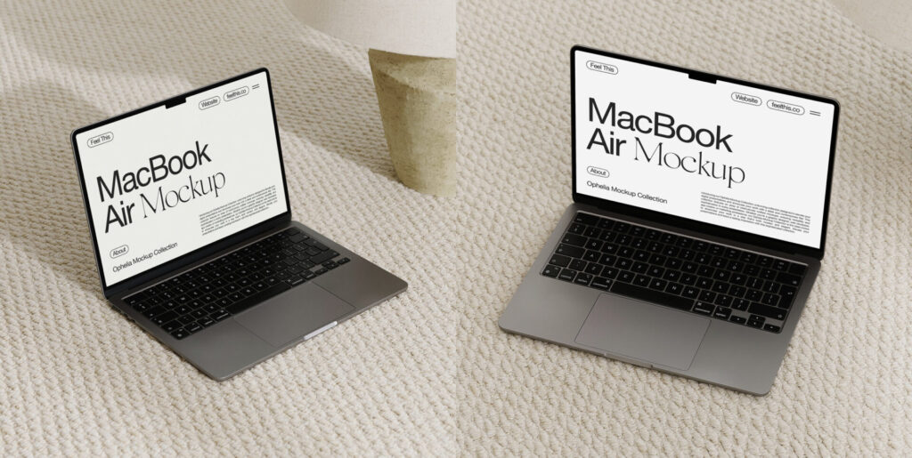 Aesthetic MacBook Mockups for Photoshop PSD Graphics - Image 1
