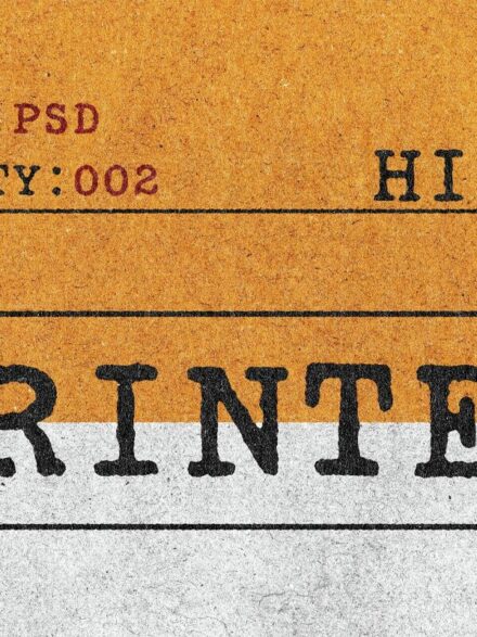 Old Ink Printer Design Effect Extra - Image 1