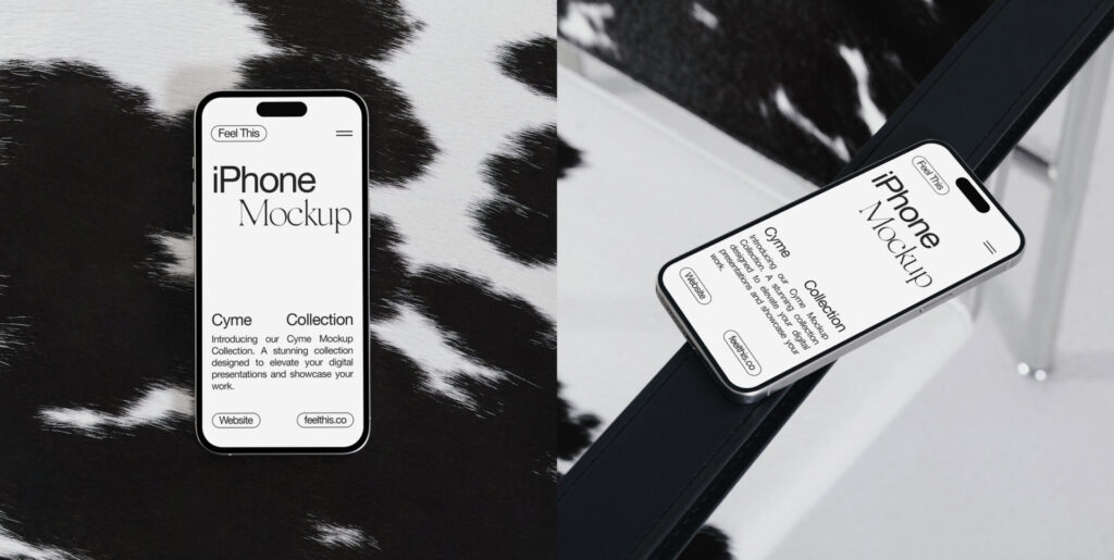 Minimalist iPhone Mockups for Photoshop PSD Graphics - Image 1