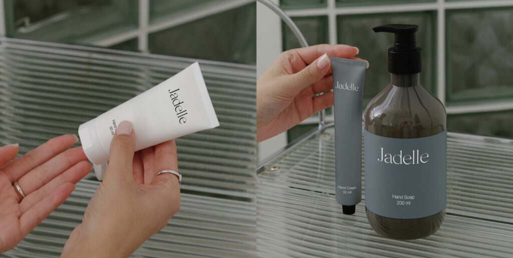 Realistic Beauty Bottle and Hand Cream Tube Mockups Graphics - Image 1