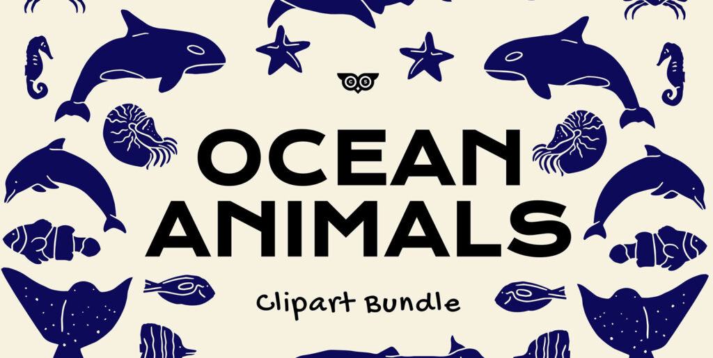 Ocean Animals Clipart Bundle Graphics - Image 1